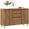 vidaXL - Dressoir - 102x35x70 - cm - bewerkt - hout - artisanaal - eikenkleurig