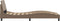 vidaXL - Bedframe - met - hoofdbord - kunstleer - cappuccinokleurig - 90x200 - cm