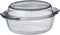 DoaBuy ovenschaal met deksel glas 23x205x8 cm - 1700 ml