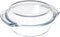 DoaBuy ovenschaal met deksel glas 27x24x9 cm - 2400 ml transparant