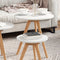 vidaXL - Koffietafelset - in - Massief - Walnoot - en - Engineered - Hout