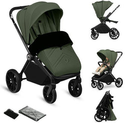 Lionelo Mika Plus - Kinderwagen - All-Terrain Wielen - Lichtgewicht - Verstelbare Zitting - XXL Kap UPF 50+ - Groen