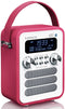 Lenco PDR-051 - DAB+/FM Radio - Bluetooth en Oplaadbare Accu - Roze/Wit