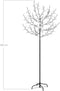 vidaXL - Kerstboom - 200 - LED's - blauw - wit - licht - kersenbloesem - 180 - cm