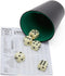 Dobbelset/speelset - beker inclusief 5 dobbelstenen en scoreblok - Familiespellen