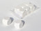 Dobbelsteen 30 mm.Wit blanco VE6