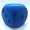Dobbelsteen D6 15cm Schuimrubber Blauw/Zwart Per Stuk
