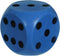 Dobbelsteen D6 15cm Schuimrubber Blauw/Zwart Per Stuk