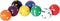 Dobbelsteen Rond 22 mm, 8 kleuren ass