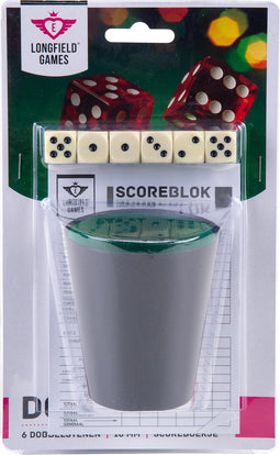 Dobbelsteenset - Scoreblok - 6 Dobbelstenen
