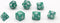 Dobbelstenen Groen Parelmoer 7 set Brick