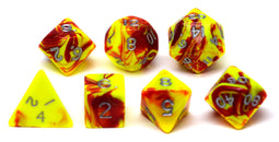 Dobbelstenen Jumbo Toxic Geel/Rood 7 PER STUK !