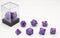 Dobbelstenen Paars Parelmoer 7 set Brick