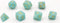 Dobbelstenen Pastel Turquoise7 set