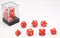 Dobbelstenen Rood Parelmoer 7 set Brick