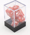 Dobbelstenen Rood Parelmoer 7 set Brick