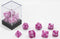 Dobbelstenen Roze Parelmoer 7 set Brick
