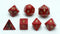 Dobbelstenen Set Rood marmer/parelmoer