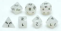 Dobbelstenen Set Wit marmer/parelmoer