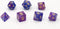 Dobbelstenen Stardust Single Paars 7set