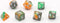 Dobbelstenen Triple Oranje/Groen/Grijs 7