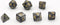 Dobbelstenen Zwart Parelmoer 7 set Brick