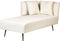RIOM - Chaise longue - Gebroken wit - Rechtszijdig - Stof