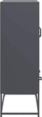 vidaXL - Hoge - kast - 68x39x111,5 - cm - staal - antracietkleurig