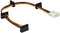 Delock (60142) - Kabel Power Molex 4 pin plug > 4 x SATA 15 pin receptacle - 40 cm - Geel Multi-color Rood Wit Zwart
