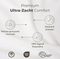 Sjumo Silky Smooth Dekbedovertrek - 140 x 220 cm - Zacht en hypoallergeen - Fresh White