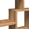 vidaXL - Wandschap - 85x16x52,5 - cm - bewerkt - hout - artisanaal - eikenkleurig