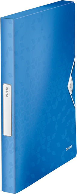 Documentenbox leitz wow 30mm pp blauw - 5 stuks