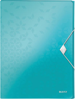 Documentenbox leitz wow 30mm pp ijsblauw - 5 stuks