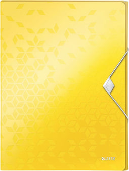 Documentenbox leitz wow a4 30mm pp geel - 5 stuks