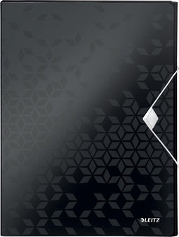 Documentenbox leitz wow a4 30mm pp zwart - 5 stuks