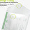 Documentenmap A4 - 10 stuks, 31 x 24 cm, Geperforeerd, Met klittenbandsluiting - Documententas, Projectmap - Assortiment kleuren - ACROPAQ