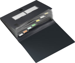 Documentenmap HF2 7 tabs A4, zwart