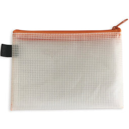 Documententas - 5 stuks, Met ritssluiting, 13 x 19 cm, Waterdicht - Bestand tassen - Oranje - ACROPAQ