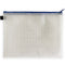 Documententas - 5 stuks, Met ritssluiting, A4+, 27 x 36 cm, Waterdicht - Bestand tassen - Blauw - ACROPAQ