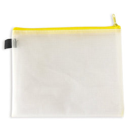 Documententas - 5 stuks, Met ritssluiting, A5+, 20 x 25 cm, Waterdicht - Bestand tassen - Geel - ACROPAQ