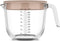 Mepal Chef it - Glas maatbeker met deksel - 1000 ml - Vaatwasmachine- en magnetronbestendig - Chalk