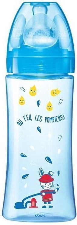 Dodie Zuigfles Initiatie+ Blauw Brandweerman 330ml