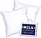 DODO Pack 2 trendy kussens 60x60cm + 2 waterdichte kussenbeschermers 60x60cm - 100% Polyester vulling