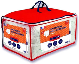 DODO Pack Warm anti-mijtendekbed 220x240 cm + 2 kussens 60x60 cm - Pracht - 100% volupt'air vulling 350gr/m² - Wit