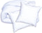 DODO Pack Warm anti-mijtendekbed 220x240 cm + 2 kussens 60x60 cm - Pracht - 100% volupt'air vulling 350gr/m² - Wit