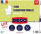 DODO - Set van 2 kussens - Comfortabel - 60 x 60 cm - 100% polyester VOLUPT'AIR - Wit