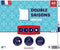 DODO - Tweepersoons seizoenskussen - 60 x 60 cm - 100% polyester VOLUPT'AIR - Wit