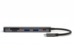 4smarts 4S468782 - USB Hub - 1x HDMI 2x USB 3.2 type-C - Grijs