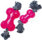 Dog chewing toy Gloria TPR With string Pink Size M (14 cm)