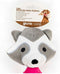 Dog chewing toy Gloria Zar with sound Polyester Eva Rubber polypropylene Racoon